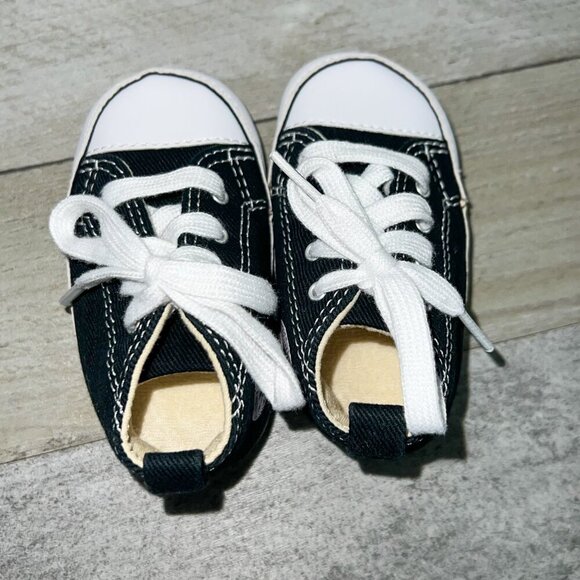 Baby Chuck Taylor All Star Cribster Canvas Black/White Size 3 - Picture 5 of 7